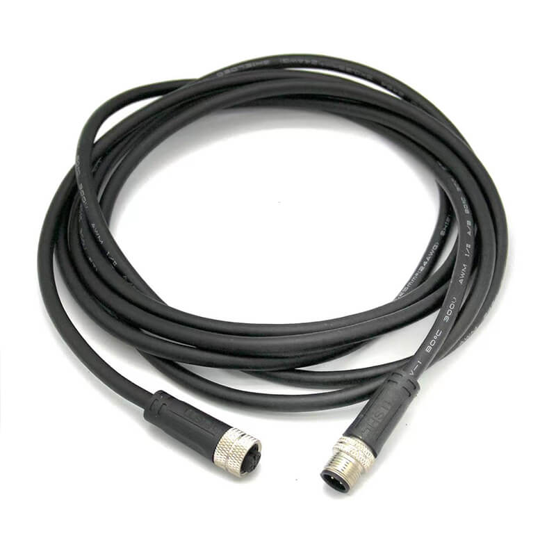 M12 5Pin  Male Connector to M12 5Pin  Female Connector Audio Cable