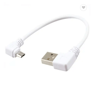 USB 2.0 A Male Left Angled To Micro USB Male Left Angled Cable