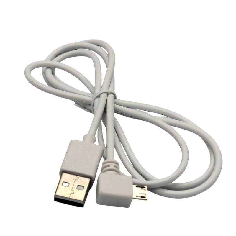 USB 2.0 A Male Straight To Micro USB Male Right Angled Cable
