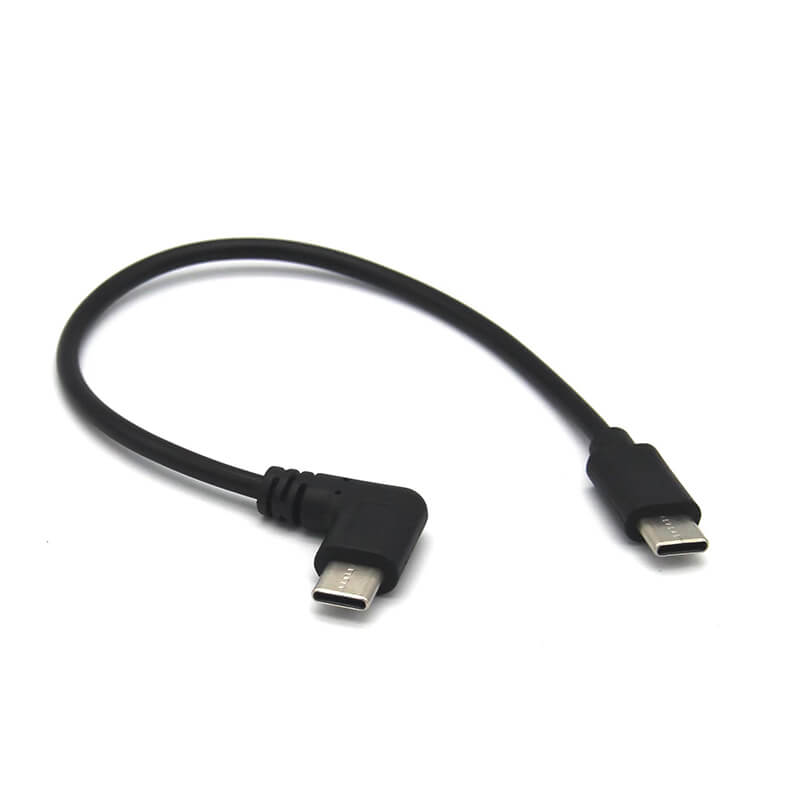 TYPE C Cable Straight to Right Angled Close Data only For Charging