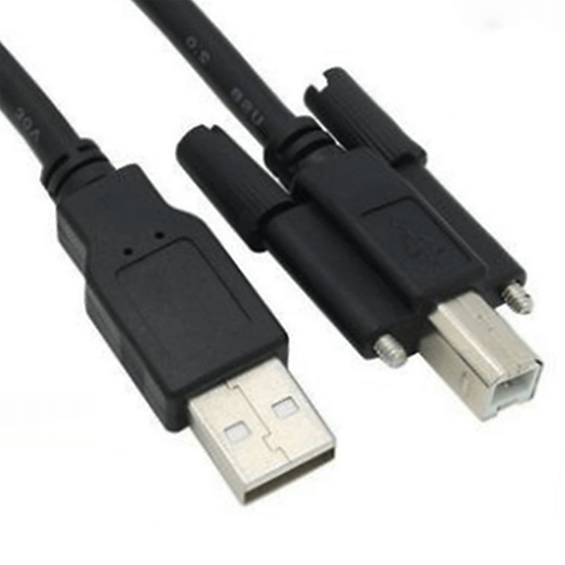 USB 2.0 A Male To USB 2.0 B Male Panel Mount Printer Cable