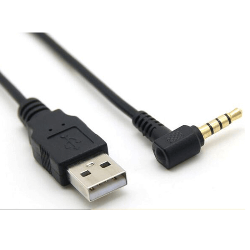 3.5MM  4Pole Male Right Angle To ​USB A Male 2.0 Connector Audio Cable