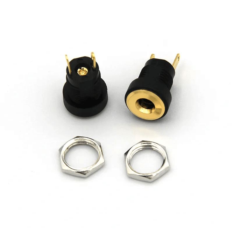 3.5*1.1MM or 1.3MM Panel Mount DC Power Jack