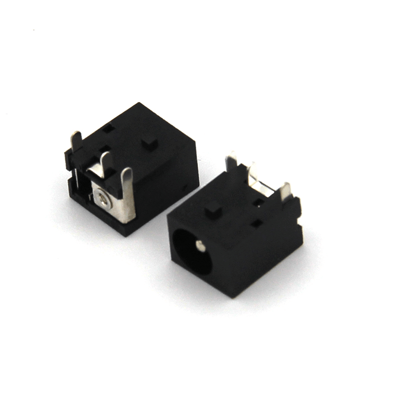 5.5*2.1MM or 2.5MM DIP Black Color DC Power Jack