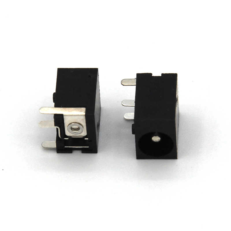 5.5*2.1MM or 2.5MM DIP Black Color DC Power Jack
