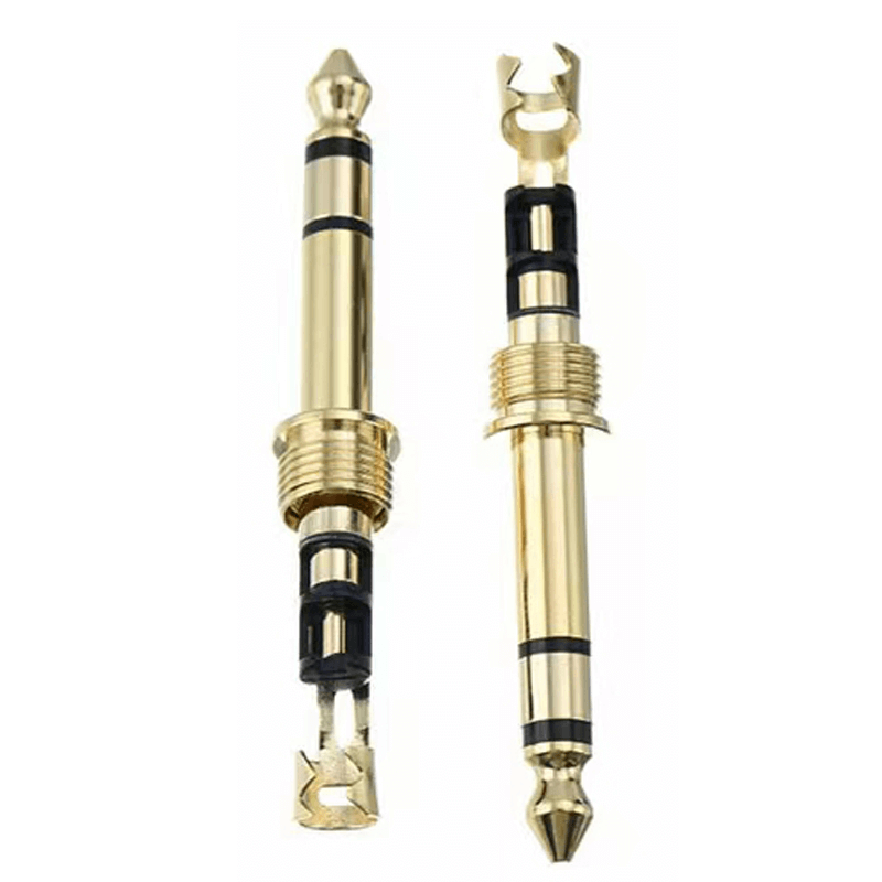 6.35MM 3Pole Gold Plated Audio Plug