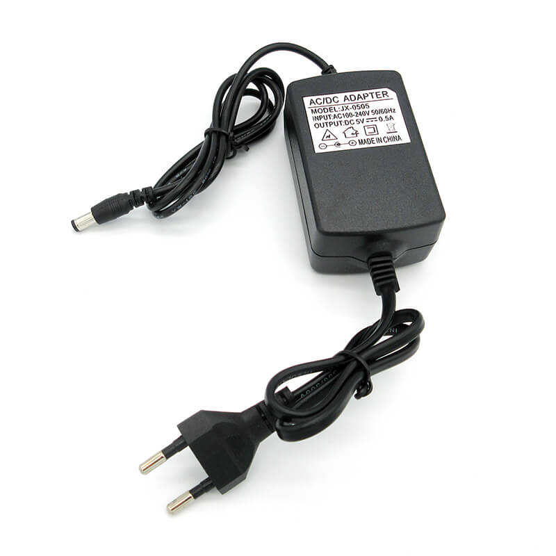 5.5*2.1*10MM DC Plug to EU Plug DC Power Adapter