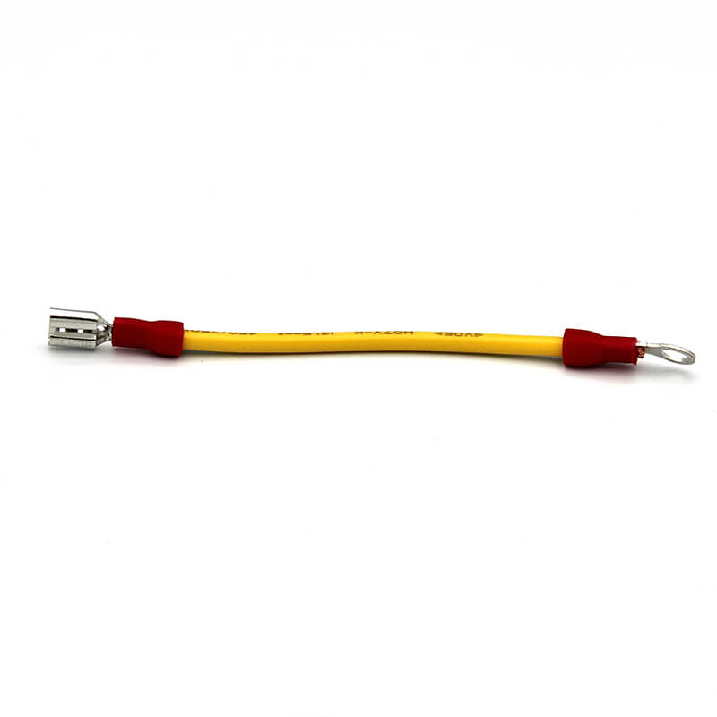 6.3mm Female Port with Red Insulation to M4 Ring Terminal Wire Harness